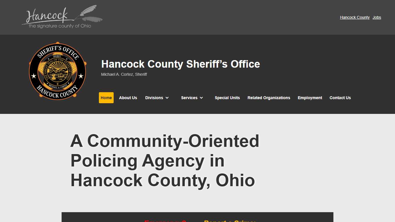 Hancock County Sheriff's Office | HOME