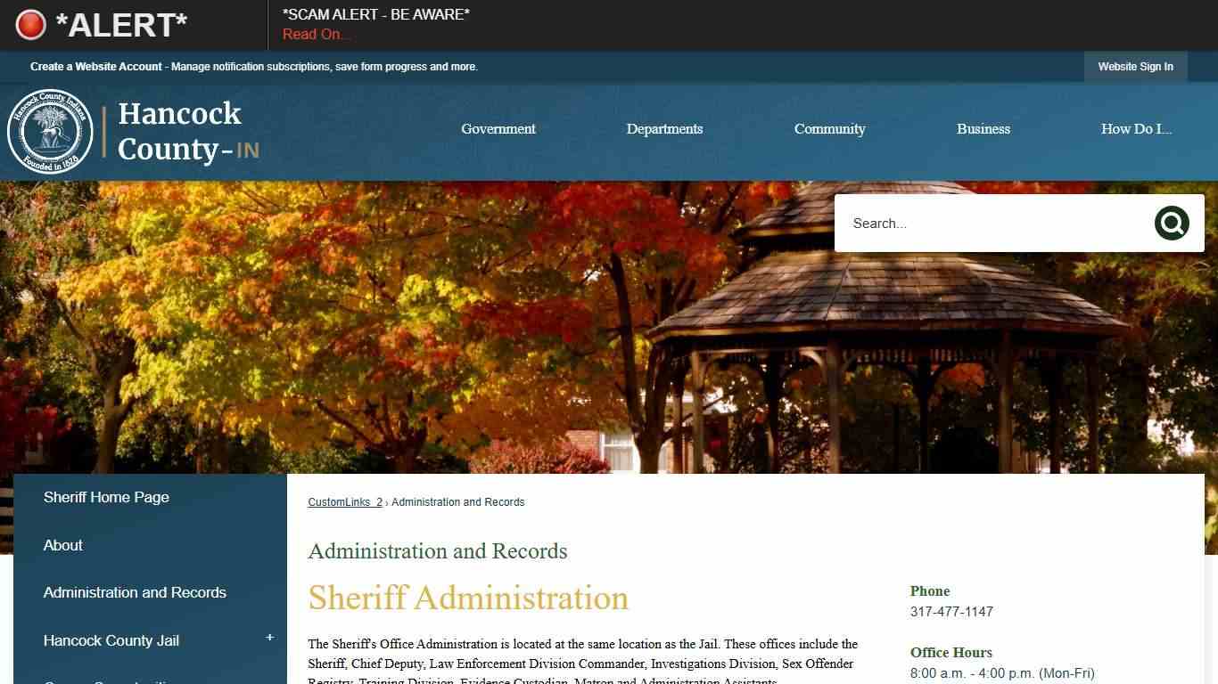 Administration and Records | Hancock County, IN